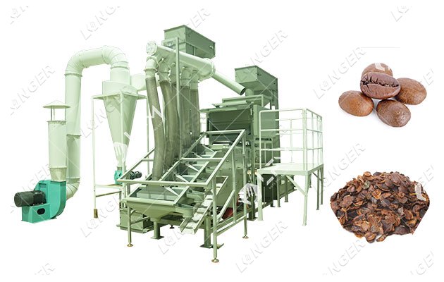 cocoa bean winnowing machine
