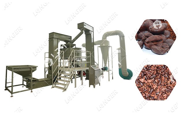 automatic cocoa bean separating machine